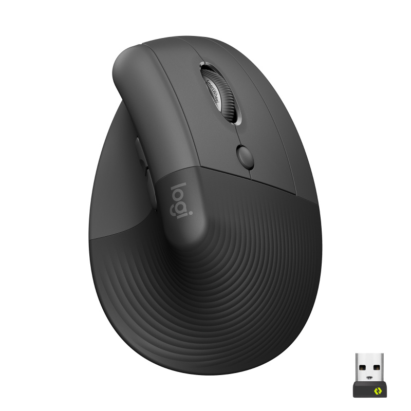 Logitech Lift souris Bureau Droitier RF sans fil + Bluetooth Optique 4000 DPI