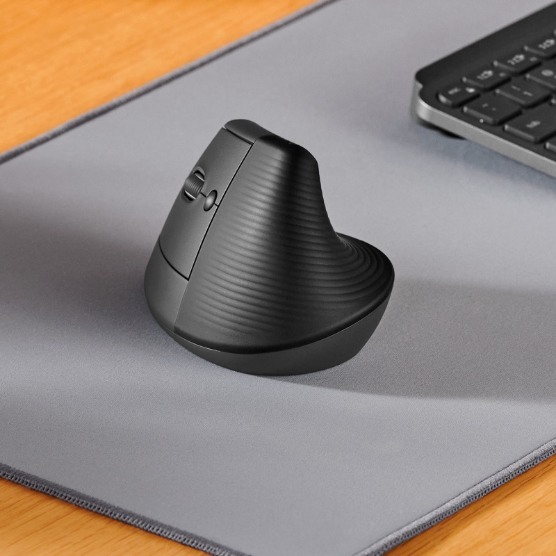 Logitech Lift souris Bureau Gauche RF sans fil + Bluetooth Optique 4000 DPI