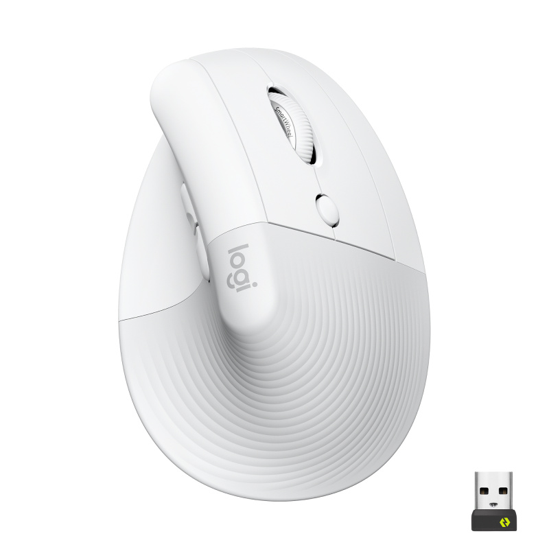 Logitech Lift souris Bureau Droitier RF sans fil + Bluetooth Optique 4000 DPI