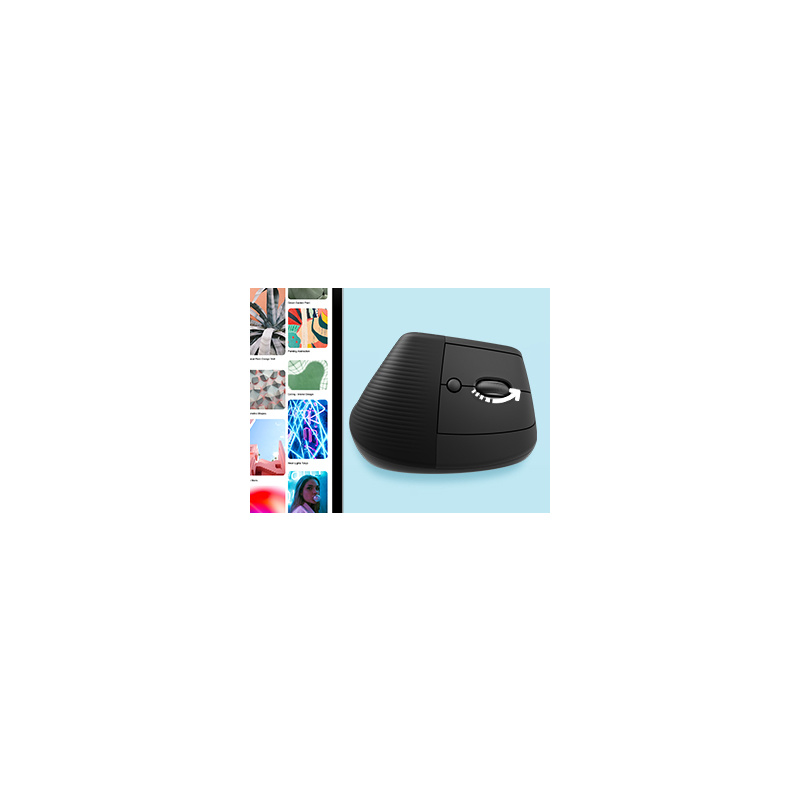 Logitech Lift souris Bureau Gauche RF sans fil + Bluetooth Optique 4000 DPI