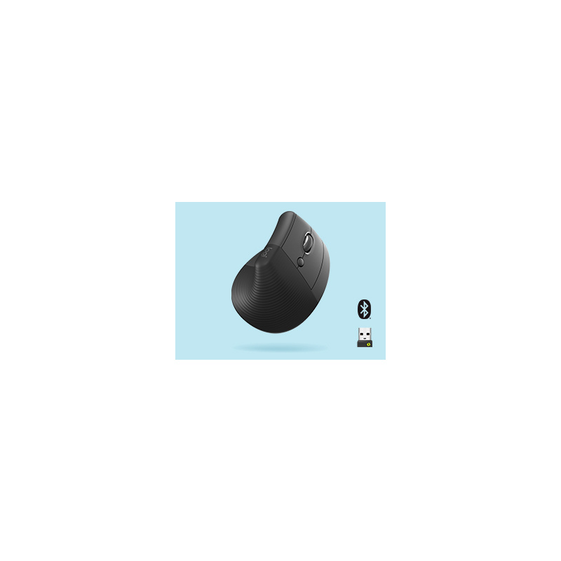 Logitech Lift souris Bureau Gauche RF sans fil + Bluetooth Optique 4000 DPI