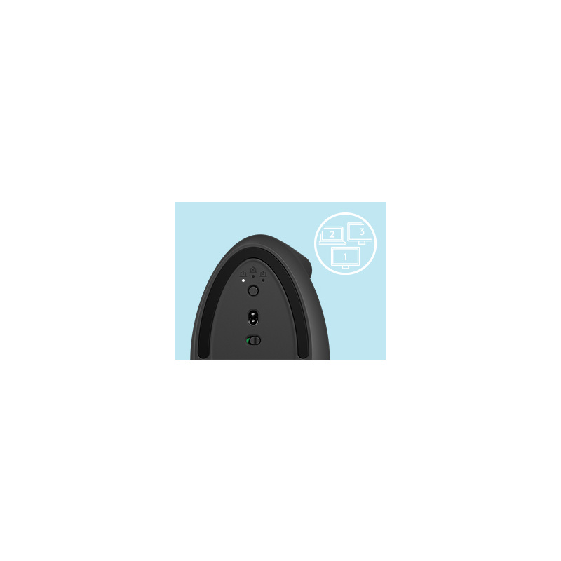 Logitech Lift souris Bureau Gauche RF sans fil + Bluetooth Optique 4000 DPI