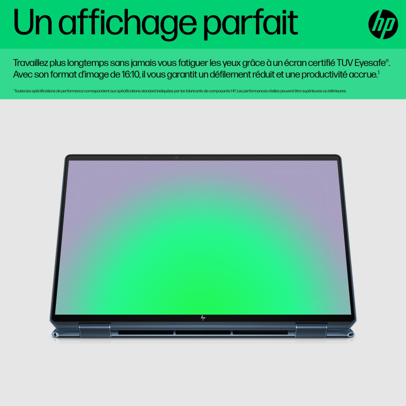 HP Spectre x360 16-f1003nf Intel® Core™ i7 i7-1260P Hybride (2-en-1) 40,6 cm (16") Écran tactile UHD+ 32 Go DDR4-SDRAM 1 To SSD Intel Arc A370M Wi-Fi 6E (802.11ax) Windows 11 Home Noir