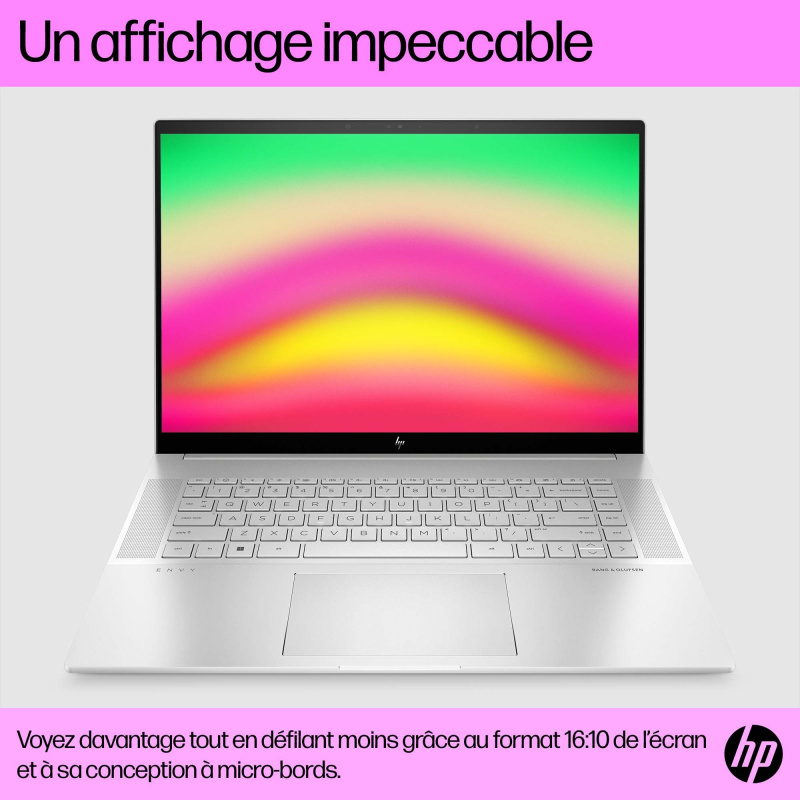 HP ENVY 16-h0059nf Intel® Core™ i7 i7-12700H Ordinateur portable 40,6 cm (16") WQXGA 16 Go DDR5-SDRAM 512 Go SSD NVIDIA GeForce RTX 3060 Wi-Fi 6E (802.11ax) Windows 11 Home Argent