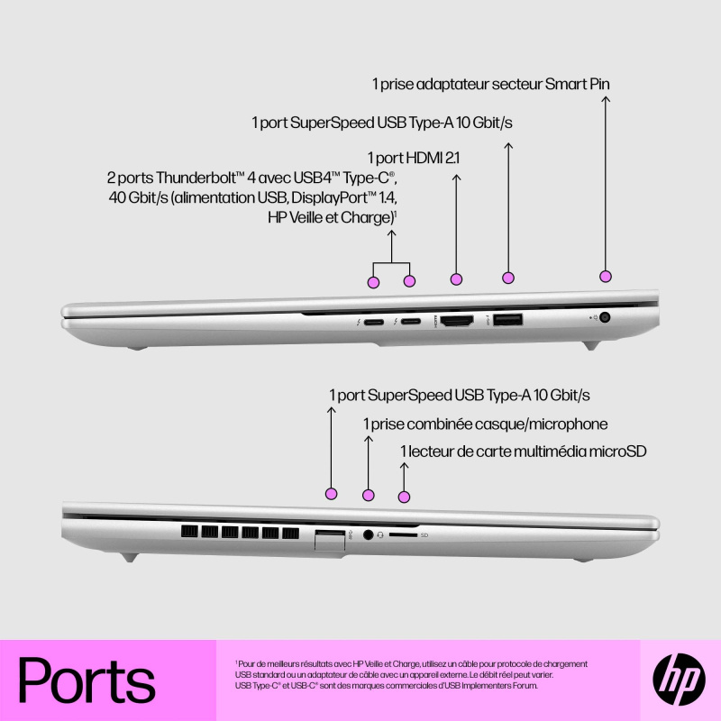 HP ENVY 16-h0059nf Intel® Core™ i7 i7-12700H Ordinateur portable 40,6 cm (16") WQXGA 16 Go DDR5-SDRAM 512 Go SSD NVIDIA GeForce RTX 3060 Wi-Fi 6E (802.11ax) Windows 11 Home Argent