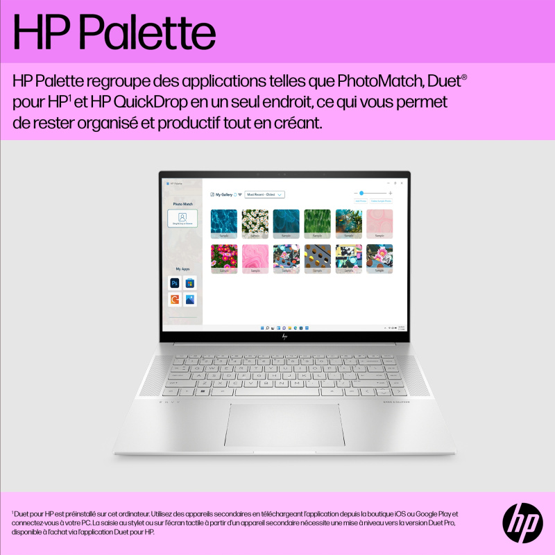 HP ENVY 16-h0059nf Intel® Core™ i7 i7-12700H Ordinateur portable 40,6 cm (16") WQXGA 16 Go DDR5-SDRAM 512 Go SSD NVIDIA GeForce RTX 3060 Wi-Fi 6E (802.11ax) Windows 11 Home Argent