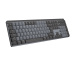 Logitech MX Mechanical clavier Bureau RF sans fil + Bluetooth QWERTY US International Graphite, Gris