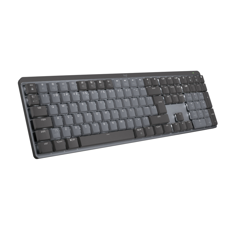 Logitech MX Mechanical clavier Bureau RF sans fil + Bluetooth QWERTY US International Graphite, Gris