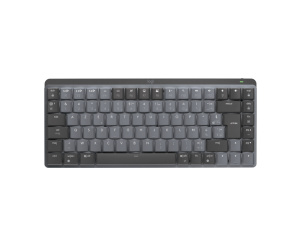 Logitech MX Mini Mechanical clavier Bureau RF sans fil + Bluetooth AZERTY Français Graphite, Gris