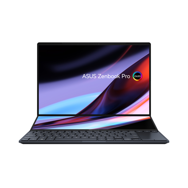 ASUS Zenbook Pro 14 Duo OLED UX8402ZA-M31 Ordinateur portable 36,8 cm (14.5") Écran tactile 2.8K Intel® Core™ i7 i7-12700H 16 Go LPDDR5-SDRAM 1 To SSD Wi-Fi 6E (802.11ax) Windows 11 Pro Noir