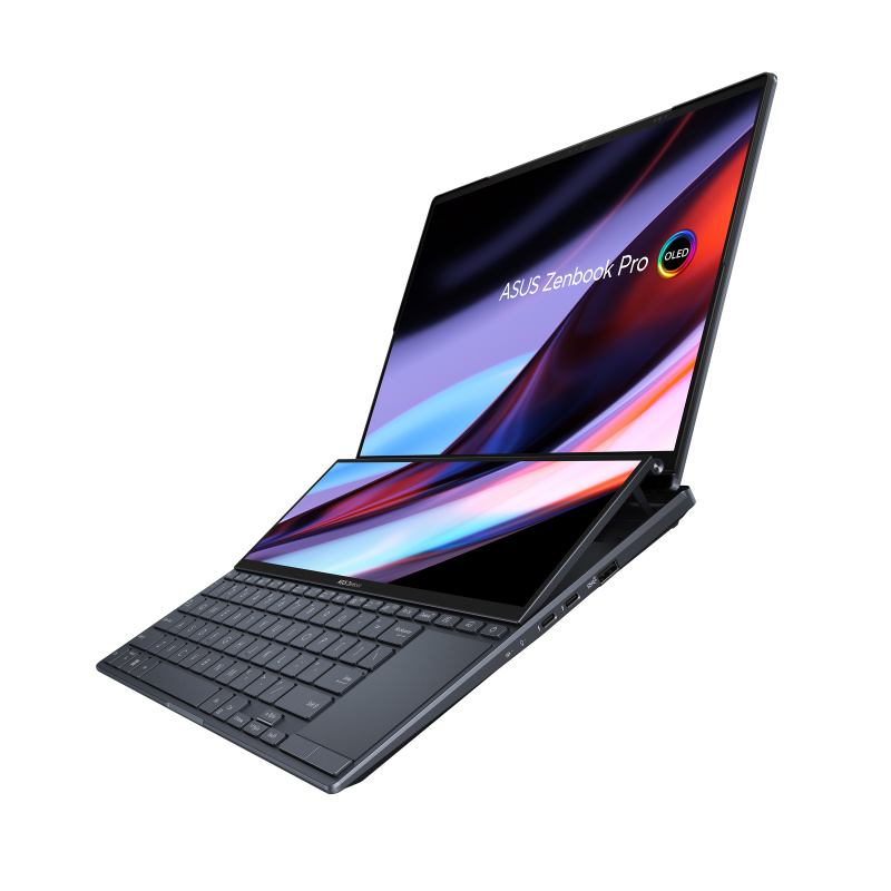 ASUS Zenbook Pro 14 Duo OLED UX8402ZA-M31 Ordinateur portable 36,8 cm (14.5") Écran tactile 2.8K Intel® Core™ i7 i7-12700H 16 Go LPDDR5-SDRAM 1 To SSD Wi-Fi 6E (802.11ax) Windows 11 Pro Noir