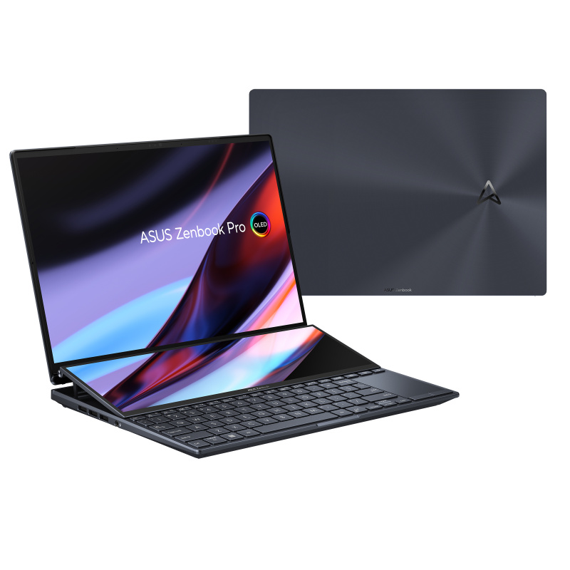 ASUS Zenbook Pro 14 Duo OLED UX8402ZA-M31 Ordinateur portable 36,8 cm (14.5") Écran tactile 2.8K Intel® Core™ i7 i7-12700H 16 Go LPDDR5-SDRAM 1 To SSD Wi-Fi 6E (802.11ax) Windows 11 Pro Noir