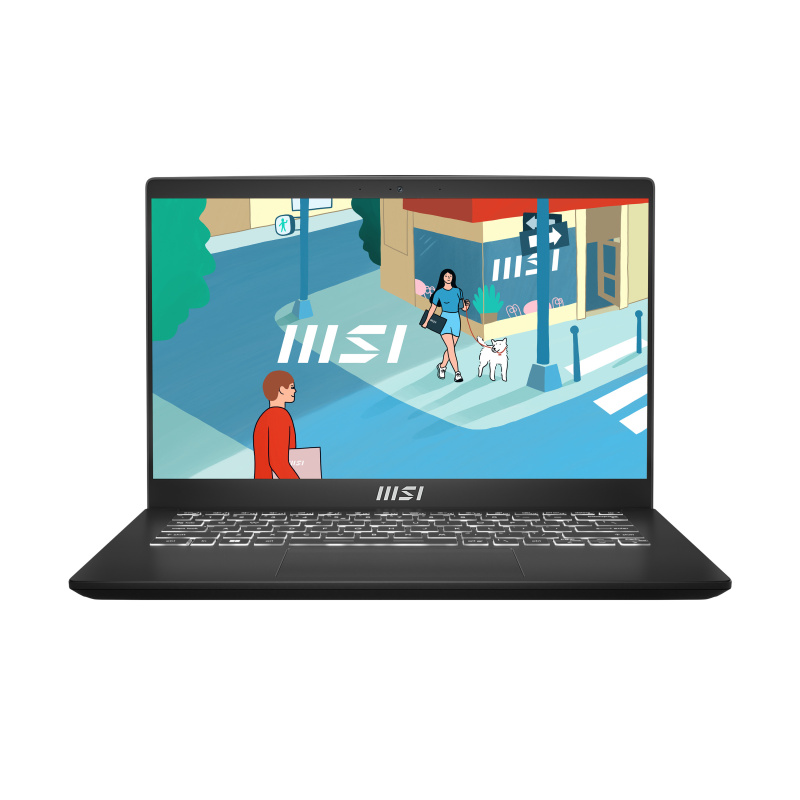 MSI Modern 14 C13M-1091FR Intel® Core™ i5 i5-1335U Ordinateur portable 35,6 cm (14") Full HD 16 Go DDR4-SDRAM 512 Go SSD Wi-Fi 6 (802.11ax) Windows 11 Home Noir