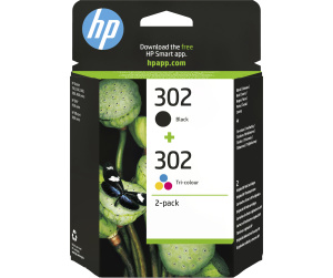 HP Pack de 2 cartouches d'encre noire/3 couleurs authentiques 302