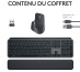 Logitech MX Keys S Combo clavier Souris incluse Bureau RF sans fil + Bluetooth AZERTY Belge Graphite