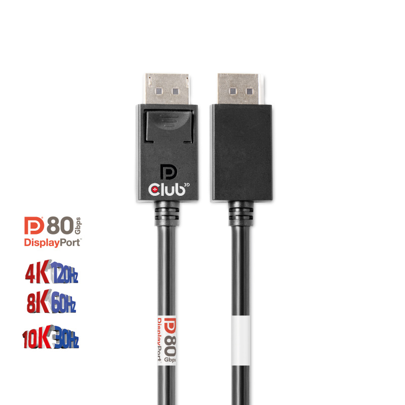 CLUB3D CAC-1091 câble DisplayPort 1,2 m Noir