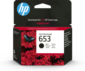 HP Cartouche d’encre Ink Advantage noire HP653 authentique