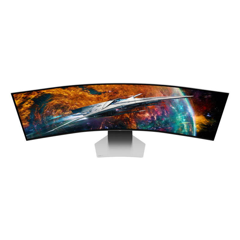 Samsung G95SC écran plat de PC 124,5 cm (49") 5120 x 1440 pixels Dual QHD OLED Argent