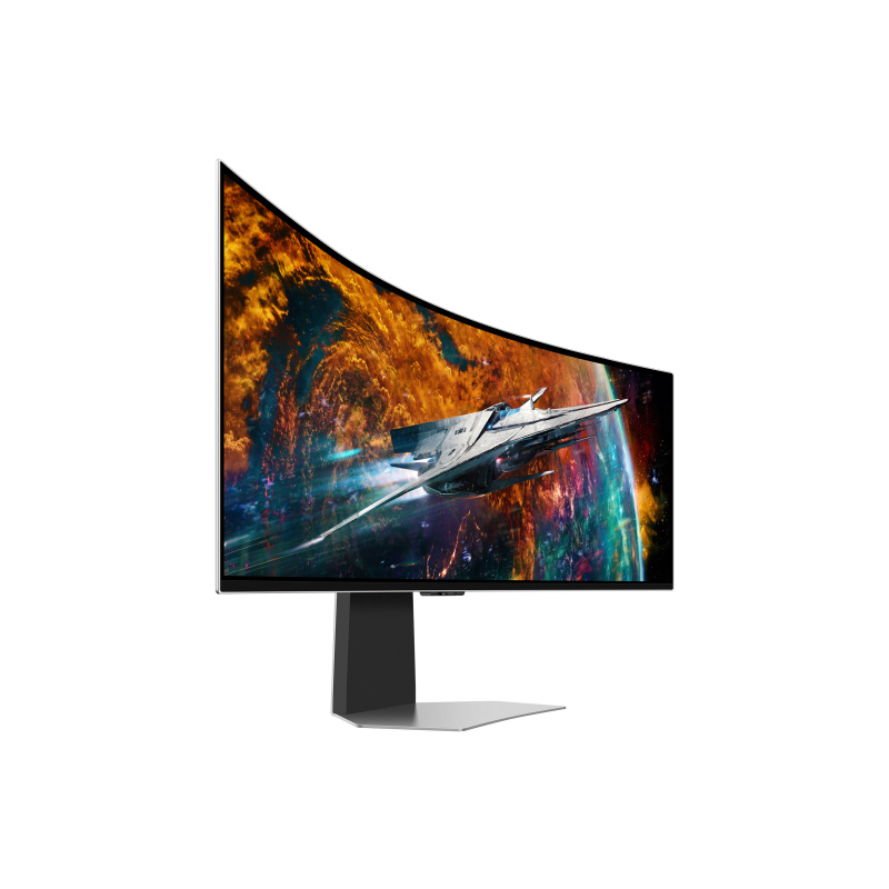 Samsung G95SC écran plat de PC 124,5 cm (49") 5120 x 1440 pixels Dual QHD OLED Argent