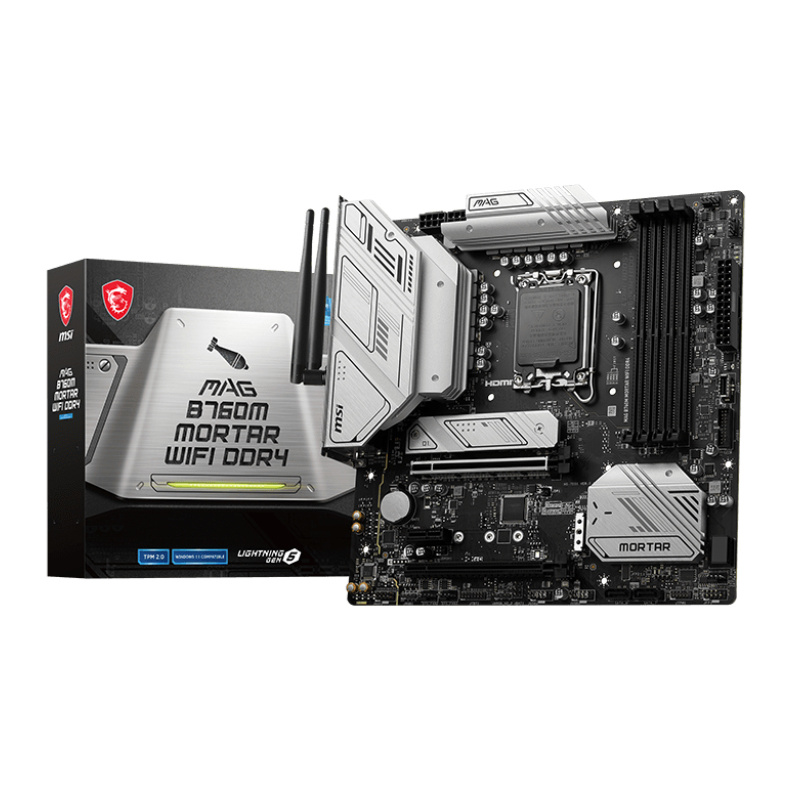 MSI MAG B760M MORTAR WIFI DDR4 carte mère Intel B760 LGA 1700 micro ATX