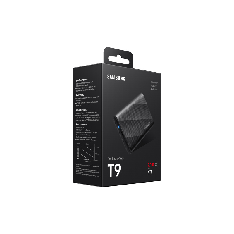 Samsung MU-PG4T0B 4 To USB Type-C 3.2 Gen 2 (3.1 Gen 2) Noir