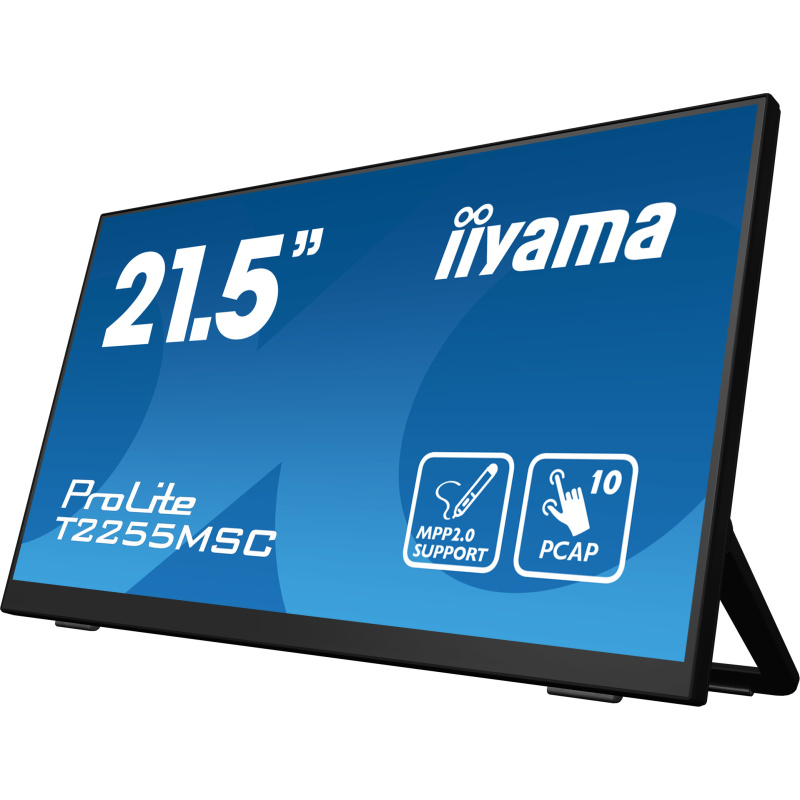 iiyama ProLite T2255MSC-B1 écran plat de PC 54,6 cm (21.5") 1920 x 1080 pixels Full HD LCD Écran tactile Noir