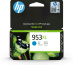 HP 953XL Cartouche d’encre cyan grande capacité authentique