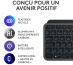 Logitech MX Keys S Combo clavier Souris incluse Bureau RF sans fil + Bluetooth AZERTY Belge Graphite