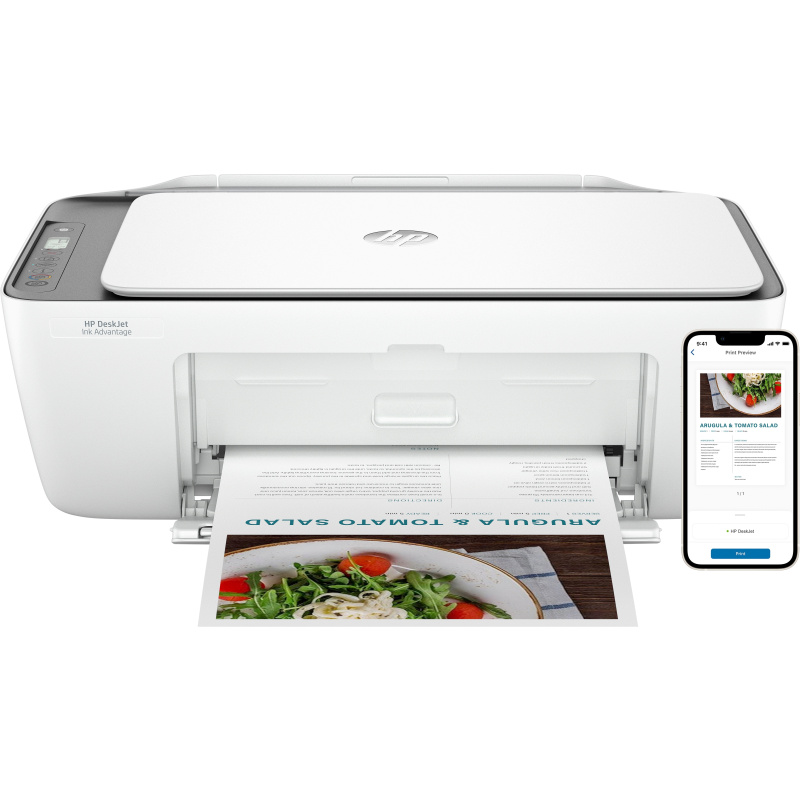 HP DeskJet Ink Advantage Imprimante Tout-en-un 2876, Couleur, Imprimante pour Domicile, Impression, copie, numérisation, Numérisation vers PDF