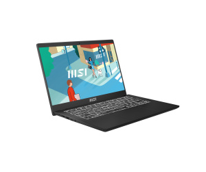 MSI Modern 14 C13M-1091FR Intel® Core™ i5 i5-1335U Ordinateur portable 35,6 cm (14") Full HD 16 Go DDR4-SDRAM 512 Go SSD Wi-Fi 6 (802.11ax) Windows 11 Home Noir