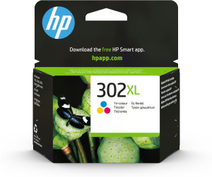 HP 302XL Cartouche d’encre trois couleurs grande capacité authentique