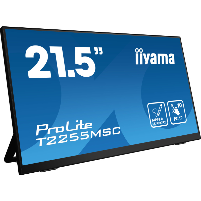 iiyama ProLite T2255MSC-B1 écran plat de PC 54,6 cm (21.5") 1920 x 1080 pixels Full HD LCD Écran tactile Noir