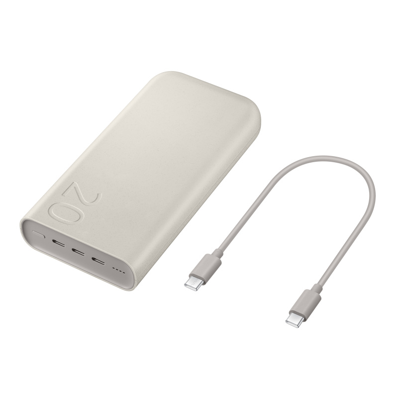 Samsung EB-P4520XUEGEU banque d'alimentation électrique 20000 mAh Beige