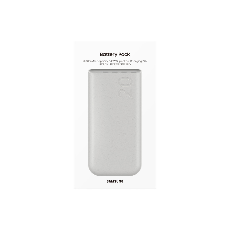 Samsung EB-P4520XUEGEU banque d'alimentation électrique 20000 mAh Beige