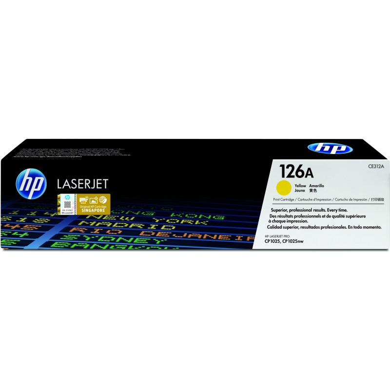 HP 126A toner LaserJet jaune authentique