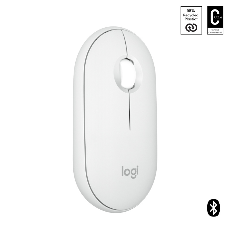 Logitech Pebble 2 M350s souris Voyage Ambidextre RF sans fil + Bluetooth Optique 4000 DPI