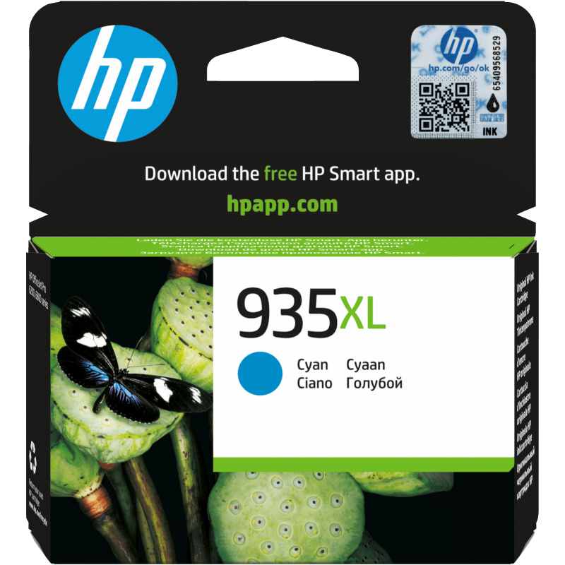 HP 935XL cartouche d'encre cyan authentique grande capacité