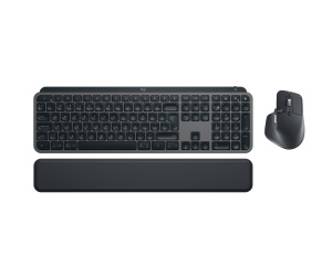 Logitech MX Keys S Combo clavier Souris incluse Bureau RF sans fil + Bluetooth AZERTY Belge Graphite