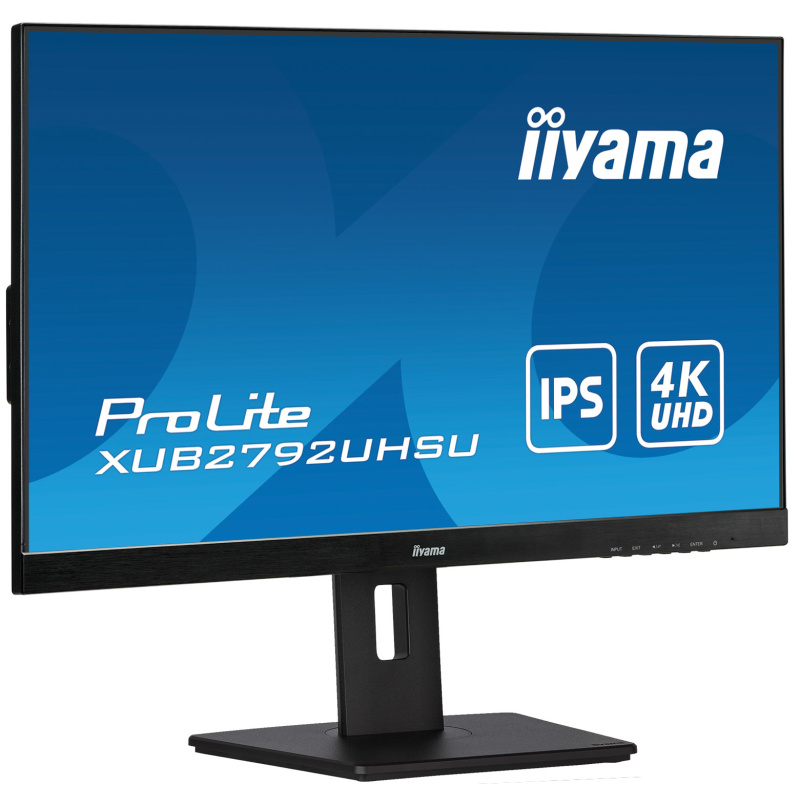 iiyama ProLite XUB2792UHSU-B5 écran plat de PC 68,6 cm (27") 3840 x 2160 pixels 4K Ultra HD LED Noir