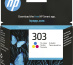 HP Cartouche d’encre 303 trois couleurs authentique