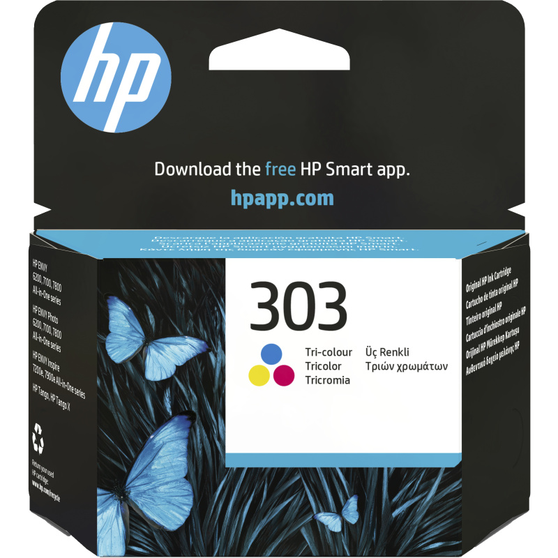 HP Cartouche d’encre 303 trois couleurs authentique