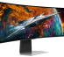 Samsung G95SC écran plat de PC 124,5 cm (49") 5120 x 1440 pixels Dual QHD OLED Argent