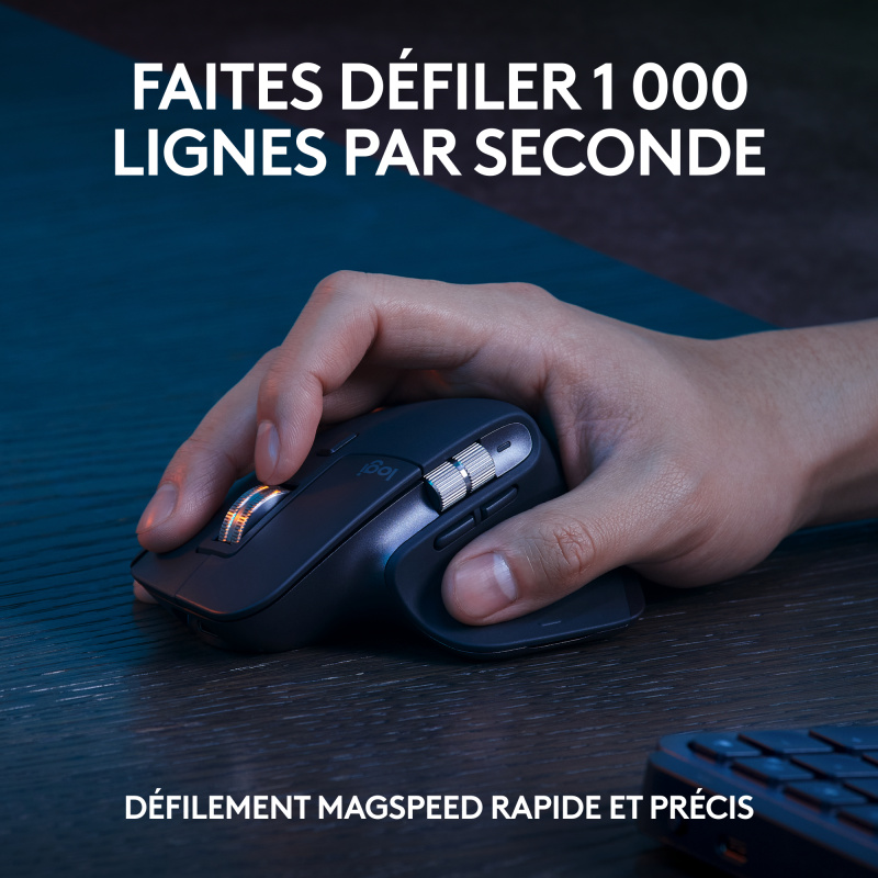 Logitech MX Keys S Combo clavier Souris incluse Bureau RF sans fil + Bluetooth AZERTY Belge Graphite