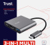 Trust Dalyx USB 3.2 Gen 1 (3.1 Gen 1) Type-C Aluminium, Noir