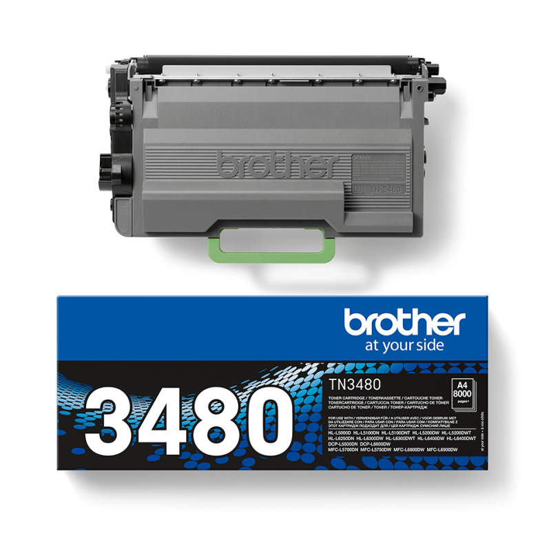 Brother Cartouche de toner TN-3480 originale – Noir