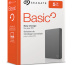 Seagate Basic disque dur externe 5 To 2.5" 3.2 Gen 1 (3.1 Gen 1) Argent