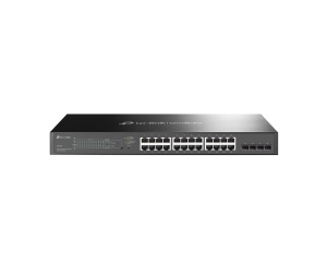 TP-Link Omada TL-SG2428P Géré L2/L2+ Gigabit Ethernet (10/100/1000) Connexion Ethernet, supportant l'alimentation via ce port (PoE) 1U Noir